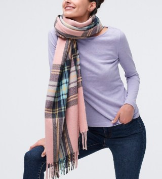 J. Crew Factory Classic Plaid Scarf