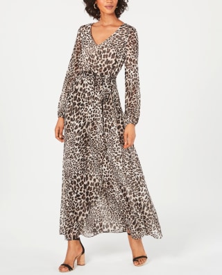 Animal-Print Maxi Dress