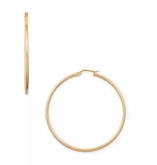 Aqua Medium Hoop Earrings