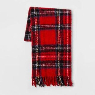 Tartan Plaid Faux Mohair Throw Blanket