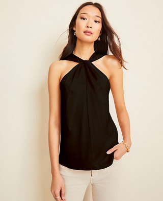 Twist Halter Shell Top