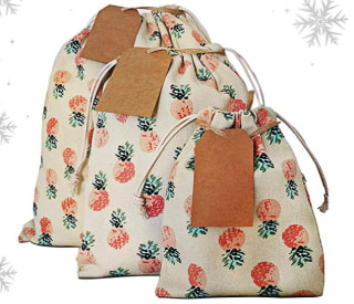 Reusable Drawstring Gift Bags