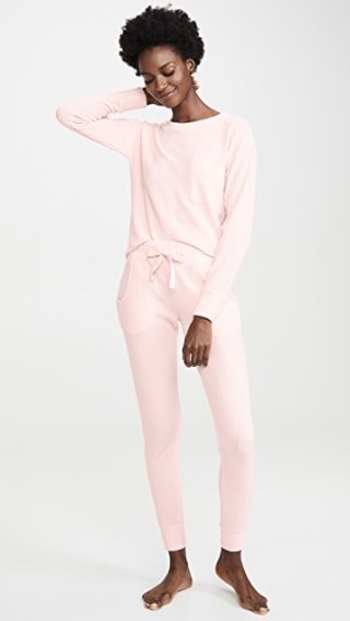 Emerson Road Fuzzy Luxe Waffle PJ Set