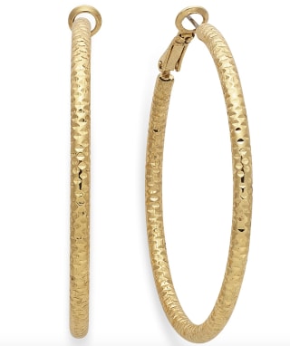 Textured Hoop Earrings