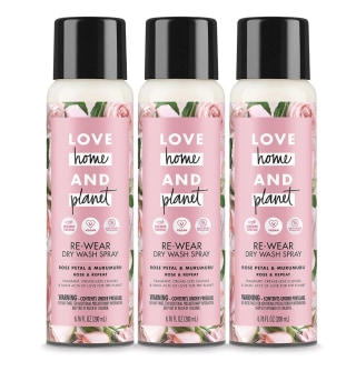 Love Home and Planet Re-Wear Dry Wash Spray 3-Pack