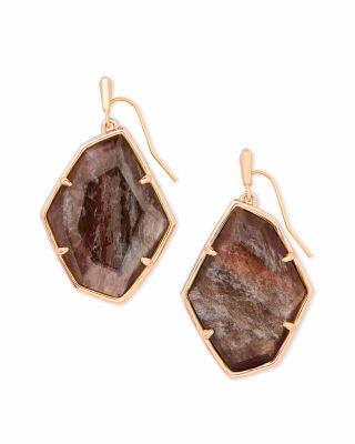 Kendra Scott Dunn Rose Gold Drop Earrings