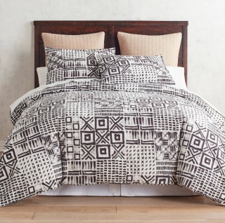Geometric Black and White Duvet