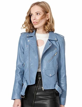 Faux Leather Moto Jacket
