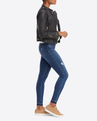 Distressed Ankle Skinny Jeans