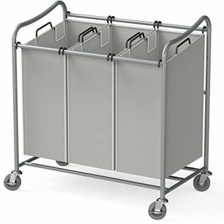 Heavy-Duty Laundry Sorter Cart