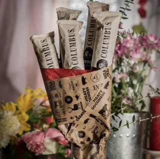 Man Crates Salami Bouquet