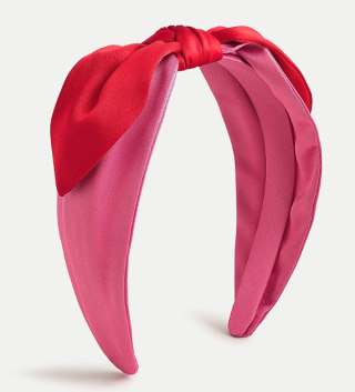 J.Crew Satin Bow Knot Headband