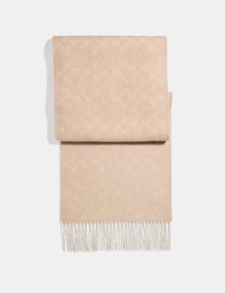 reversible signature cashmere muffler