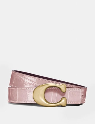 signature buckle reversible belt, 25mm