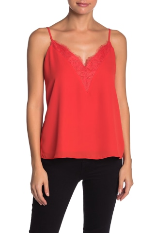SocialiteV-Neck Lace Camisole