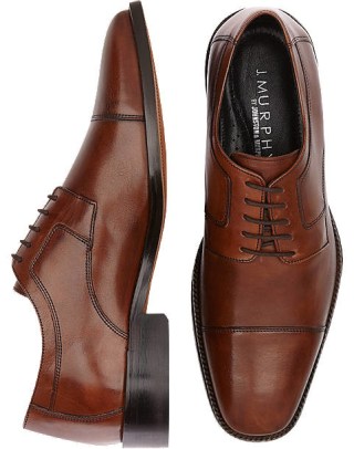 J. Murphy Cap Toe Lace Up Shoes