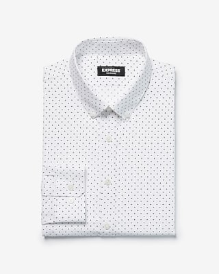 Express Slim Dot Print Dress Shirt