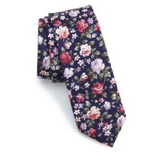 The Tie Bar Moody Floral Cotton Tie