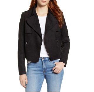 Jacee Draped Moto Jacket