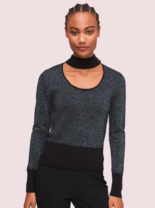 Kate Spade Metallic Scoopneck Sweater
