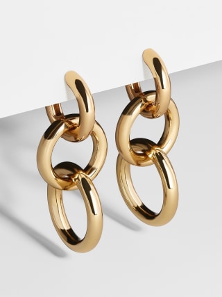 Stellar Link Drop Earrings