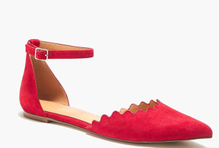 Scalloped d'Orsay flats