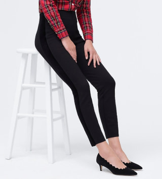 Gigi pant with velvet tuxedo stripe