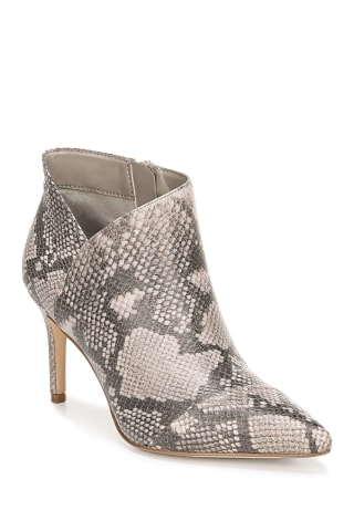 Goldie Snakeskin Print Stiletto Bootie