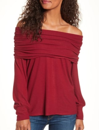 Gibson Cozy Fleece Convertible Neck Sweatshirt