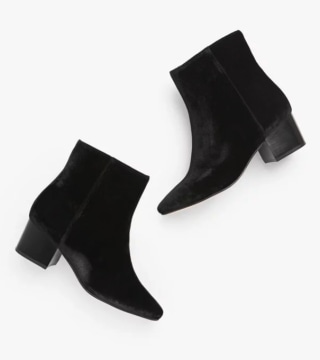 Talbots Harlow Velvet Booties