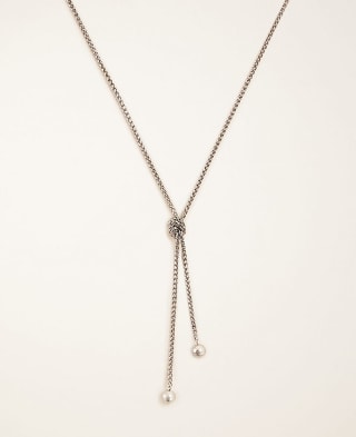 Ann Taylor Knotted Ball Pendant Necklace