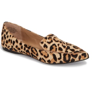 Steve Madden Feather-L Genuine Calf Hair Loafer Flat