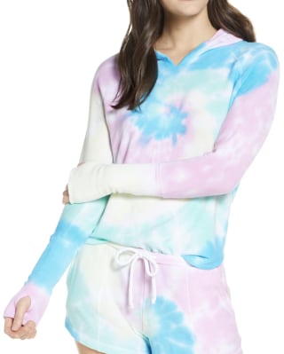 Chaser Tie Die Raglan Sleeve Hoodie