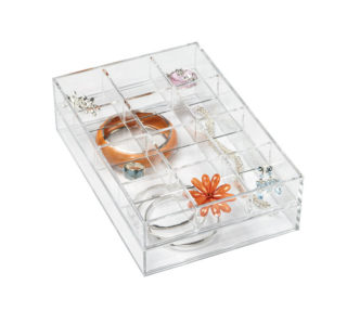 Clear Acrylic Small Stackable Trays