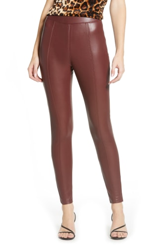 Topshop Piper Faux Leather Skinny Leggings 