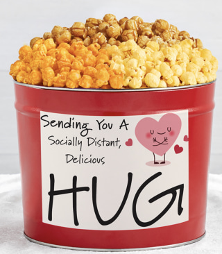 The Popcorn Factory Socially Distant Hug Tin