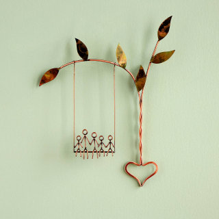 Rooted in Love Swing Sculpture | Copper Couple's Art