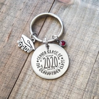 Quarantined Class of 2020 Keychain