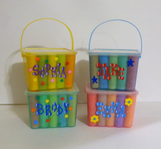 Personalized Sidewalk Chalk Bucket