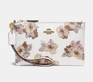 Coach Small Floral Bouquet Wristlet