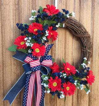 Patriotic Memorial Day Summer Wreath