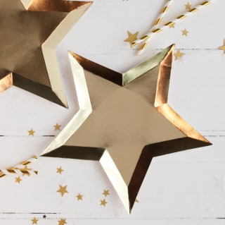 Gold Star Paper Plates