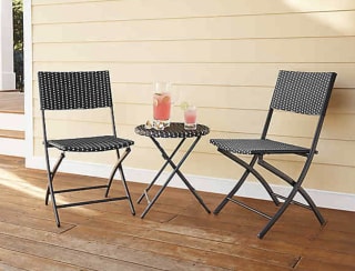Bed Bath and Beyond Destination Summer Parisian Wicker Folding Chair