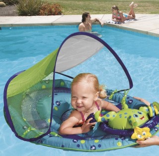 Baby Spring Float Activity Center with Canopy