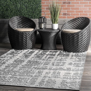 Rugs USA Hyperion Raised Abstract Shroud Outdoor Area Rug