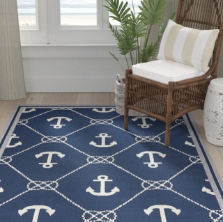 Breakwater Bay Mariam Anchor Area Rug