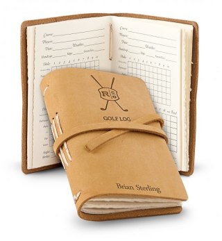 Personalized Leather Bound Golf Log