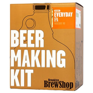 Brooklyn Brew Shop Everyday IPA Beer Making Kit: All-Grain Starter Set With Reusable Glass Fermenter, Brew Equipment, Ingredients (Malted Barley, Hops, Yeast) Perfect For Brewing Craft Beer At Home
