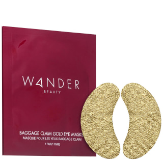 Wander Beauty Baggage Claim Gold Eye Masks