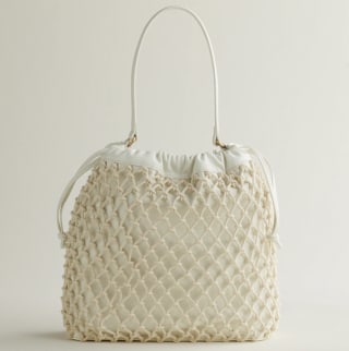 Elizabeth and James Mesh Market Shoulder Bag